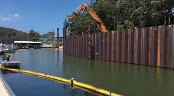 What are the piling methods for steel sheet piles?