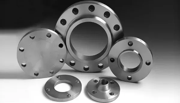 What is the definition of blind flange? What is the ANSI B16.5 steel flange material?