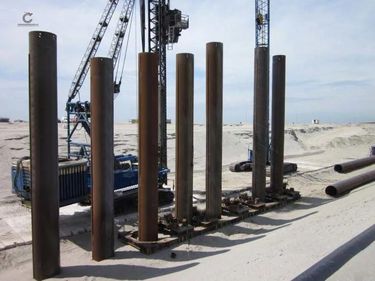 application of steel pipe pile