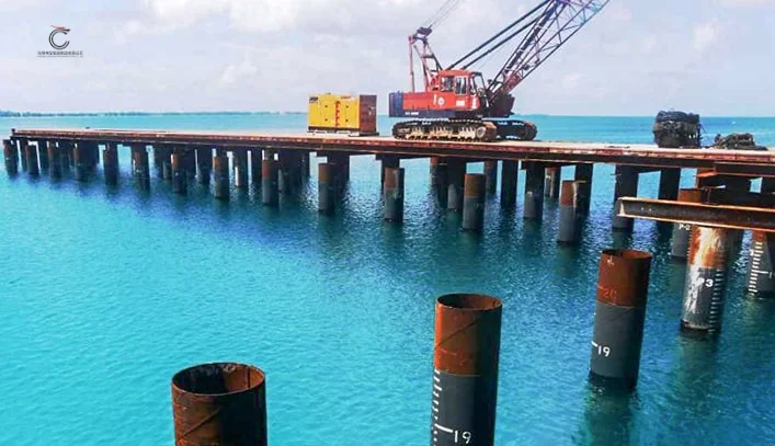 Why is the construction of steel pipe piles more difficult than steel sheet pile