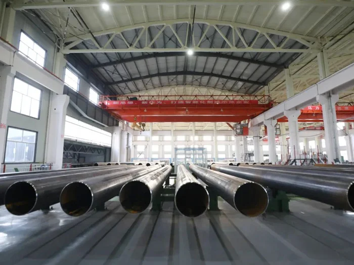 Straight seam submerged arc welding steel pipe production technology